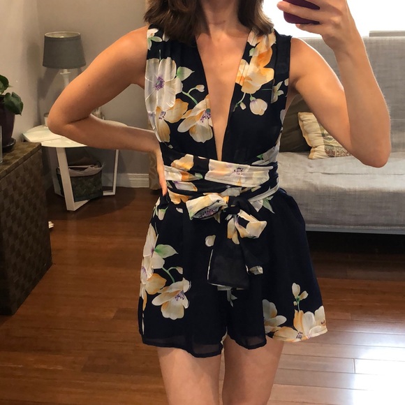 Choies Pants - Beautiful dressy floral romper